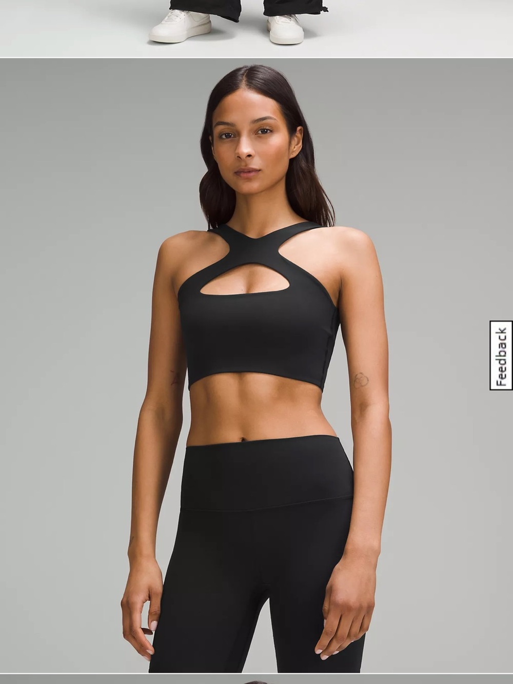 NWT Bend This Scoop And Cross Bra Lululemon - L/XL Green